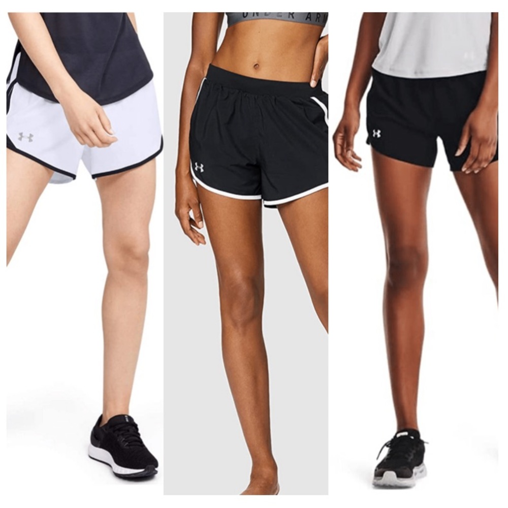 3 Under Armour Running Shorts Size Small S Neutral Bundle UA Athletic Set